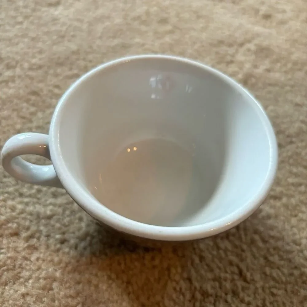 Jackson China Brown Cup With T In Red Diamond